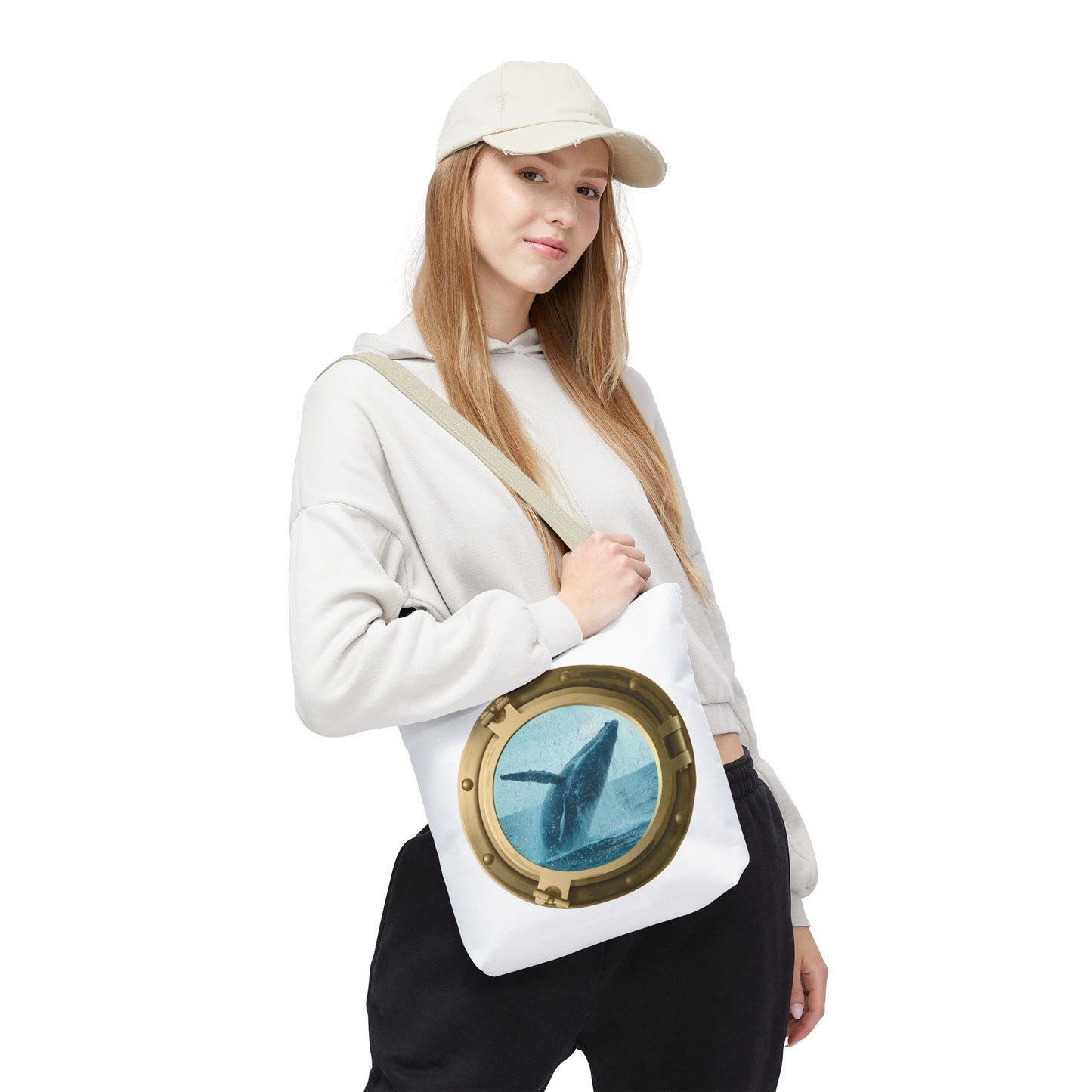 Whale Breaching Tote Bag