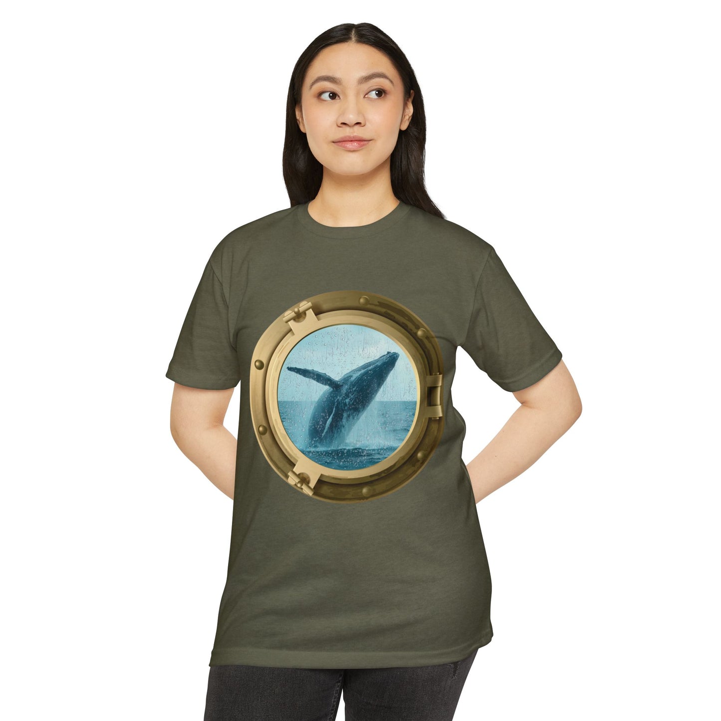 Whale Breaching T-Shirt – Minimal Ocean Design for Nature Lovers