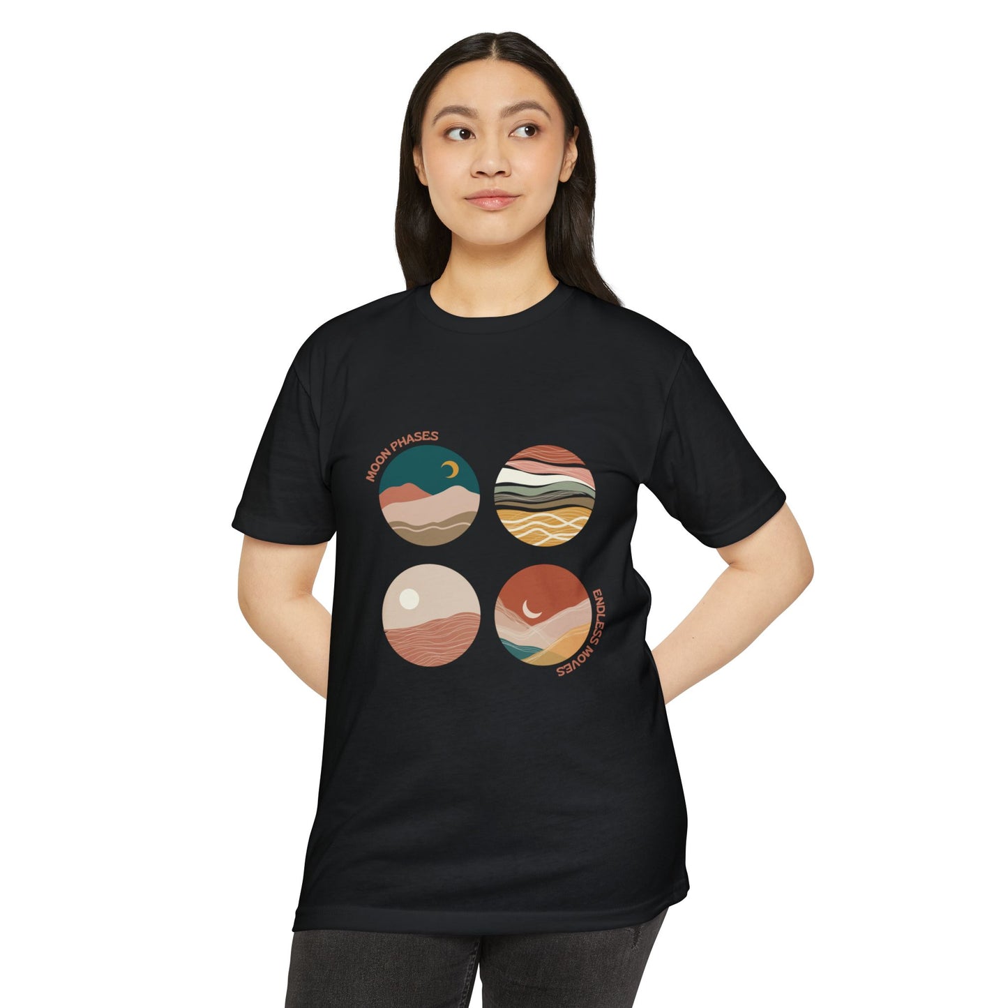 Moon Phases T-Shirt – Celestial Design for Astrology Lovers