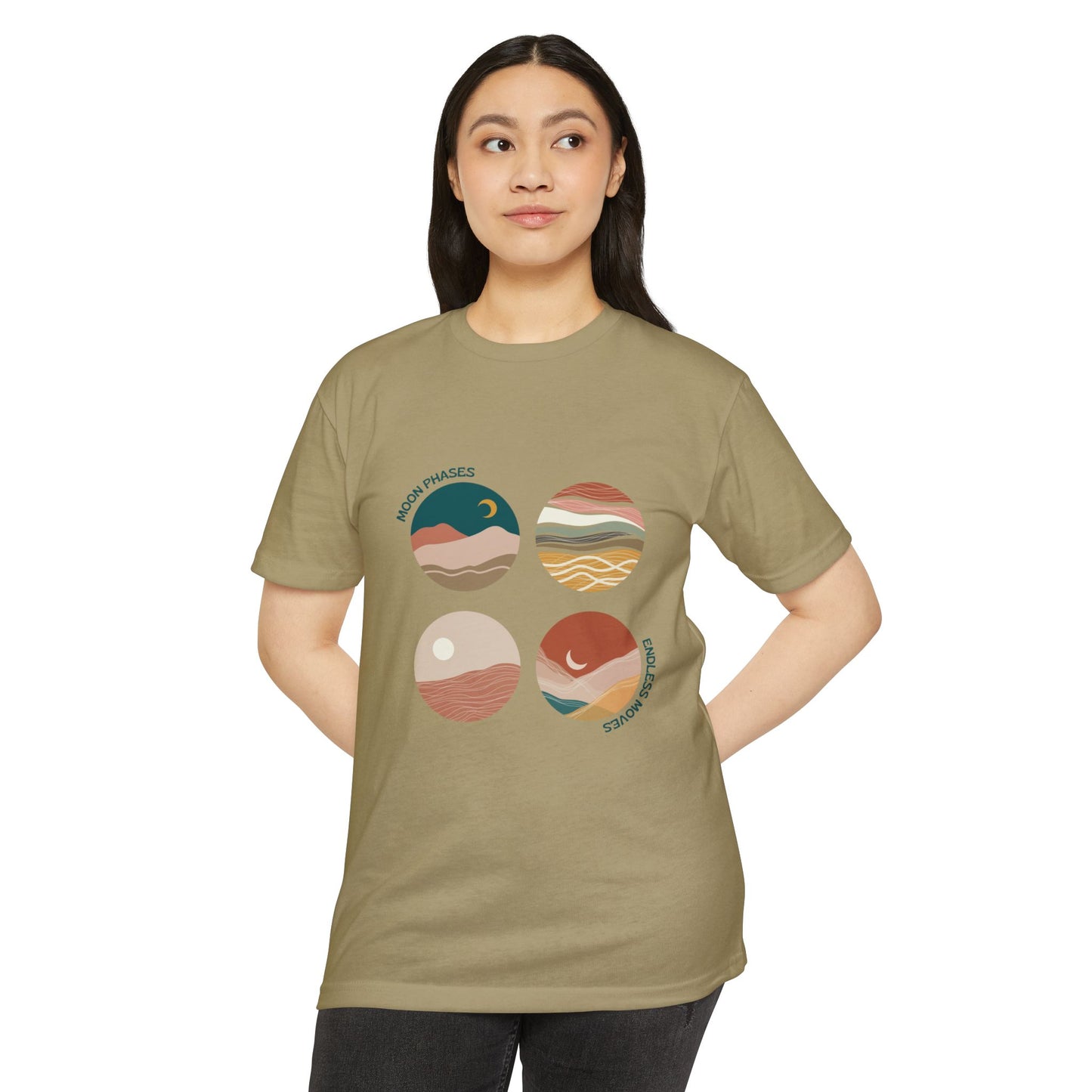 Moon Phases T-Shirt – Celestial Design for Astrology Lovers