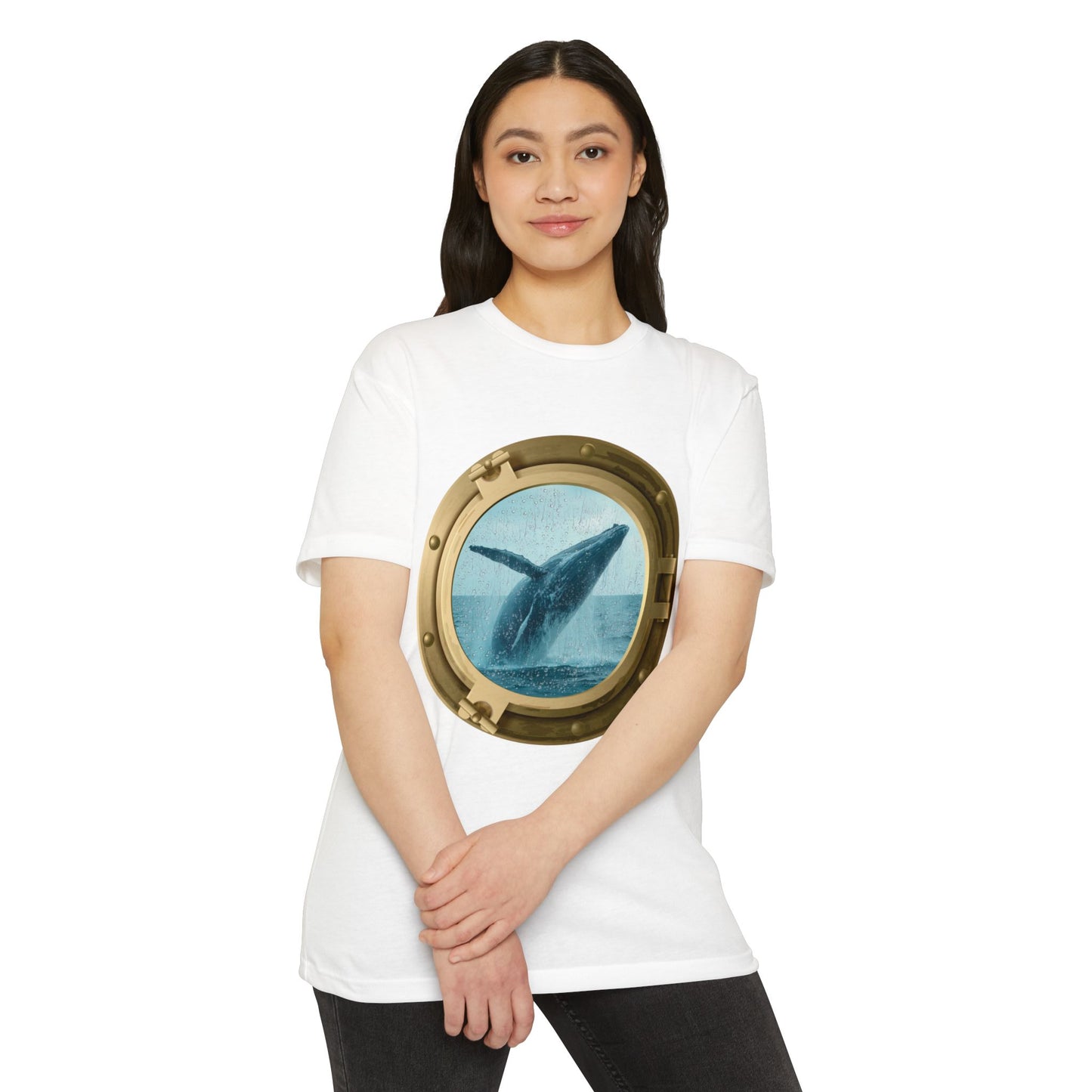 Whale Breaching T-Shirt – Minimal Ocean Design for Nature Lovers