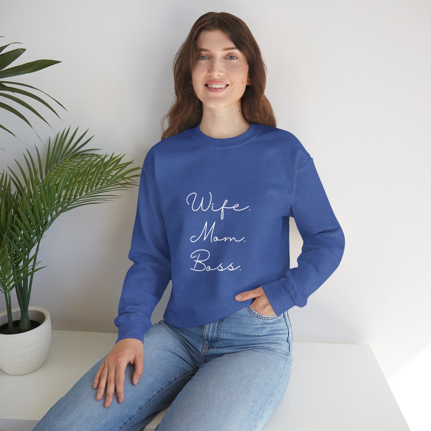 Wife Mom Boss Sweatshirt - Mother's Day Gift