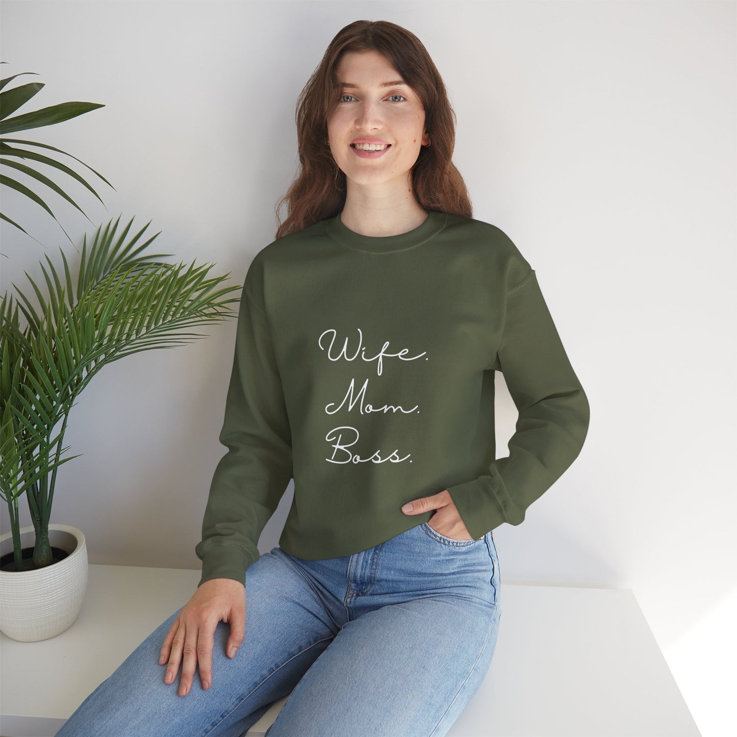 Wife Mom Boss Sweatshirt - Mother's Day Gift