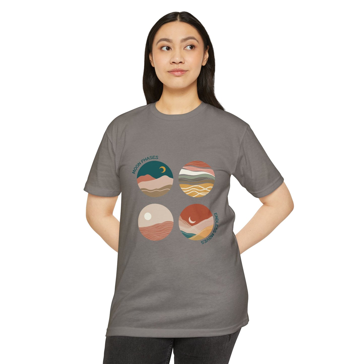 Moon Phases T-Shirt – Celestial Design for Astrology Lovers