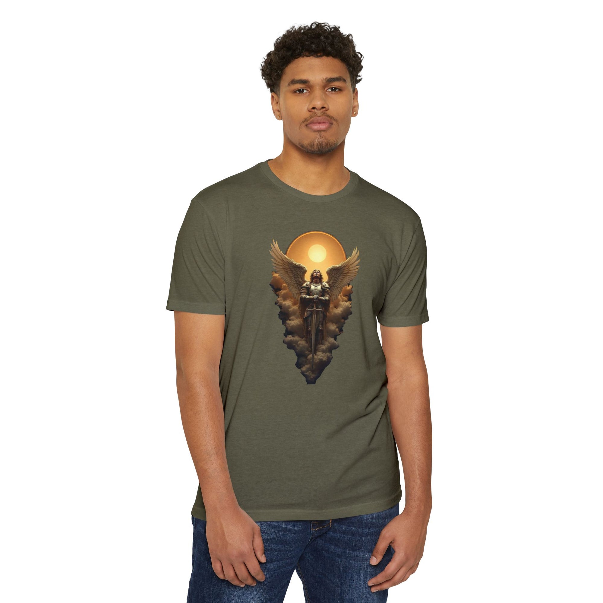 Celestial Warrior Saint Michael the Archangel T-Shirt