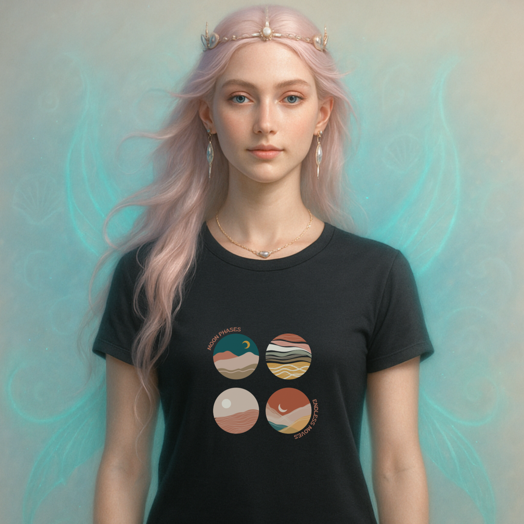 Moon Phases Astrology Lovers T-shirt
