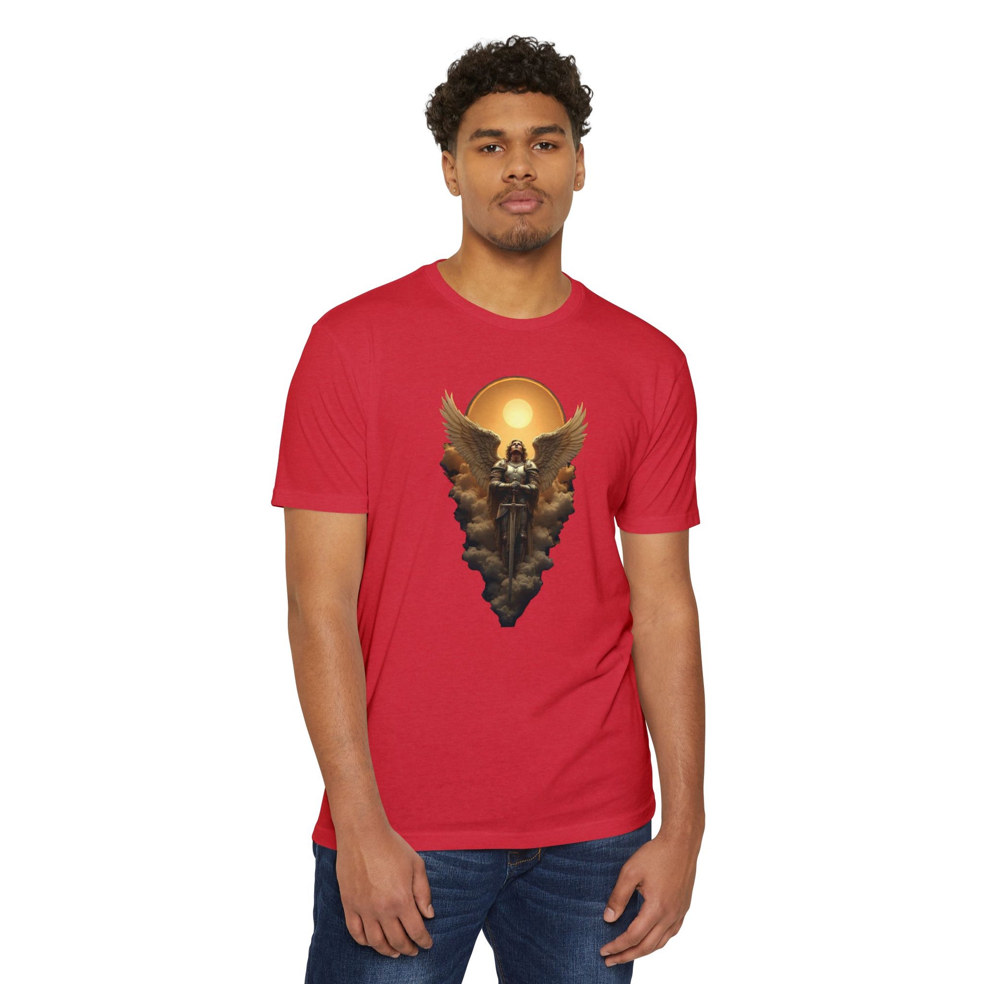 Celestial Warrior Saint Michael the Archangel T-Shirt