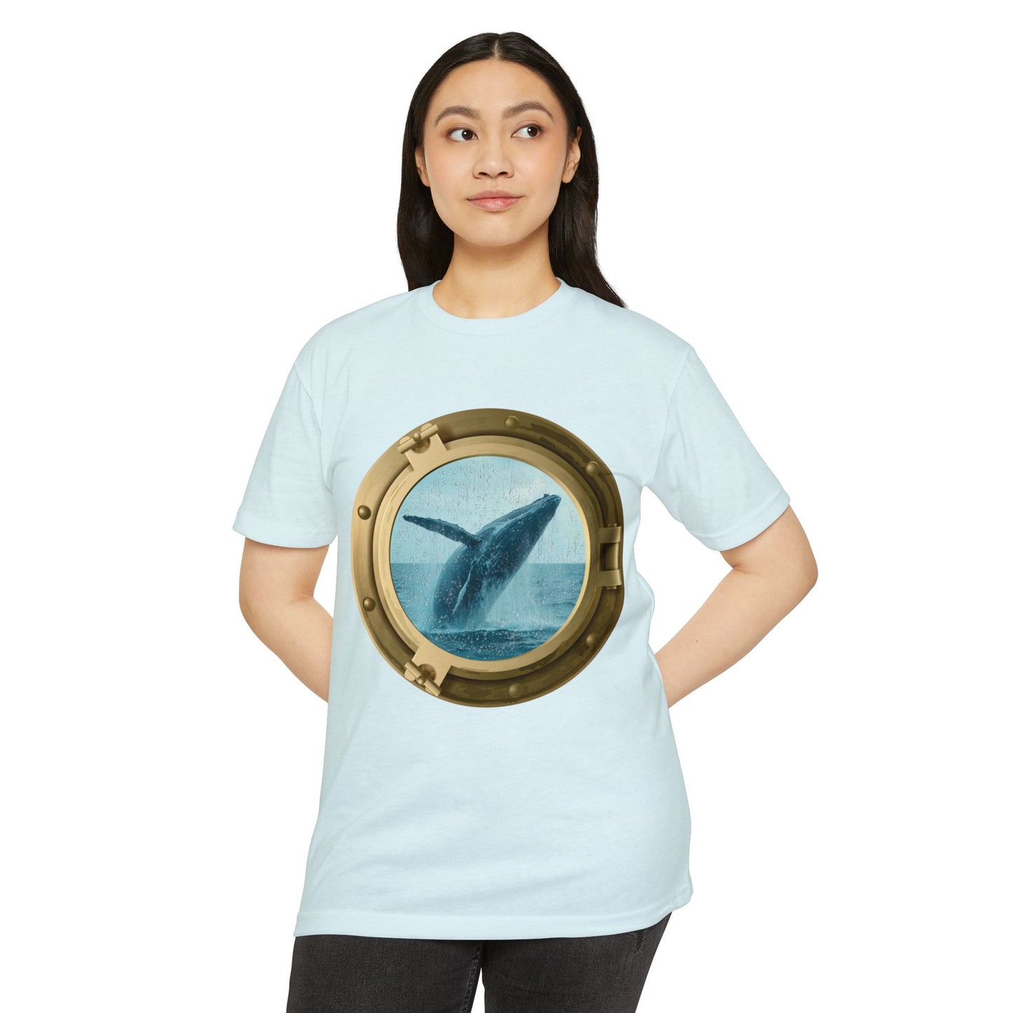 Whale Breaching T-Shirt – Minimal Ocean Design for Nature Lovers
