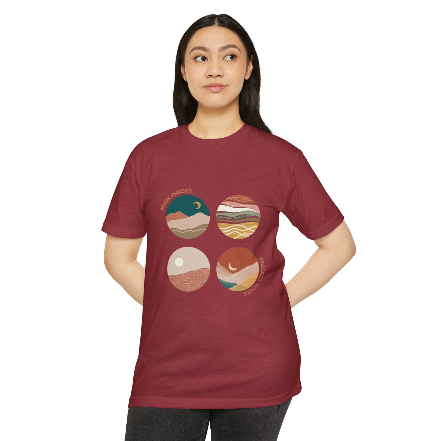 Moon Phases T-Shirt – Celestial Design for Astrology Lovers
