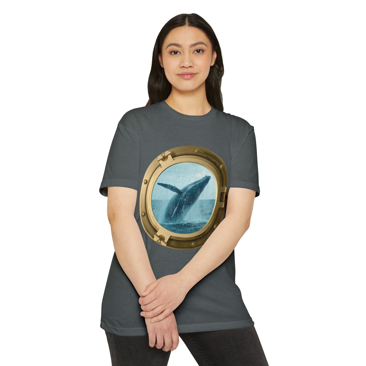 Whale Breaching T-Shirt – Minimal Ocean Design for Nature Lovers