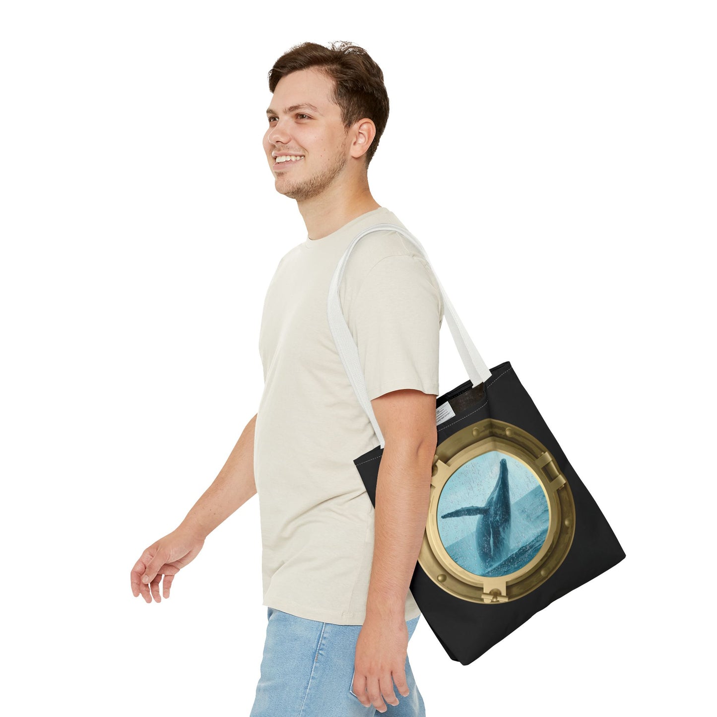Whale Breaching Tote Bag