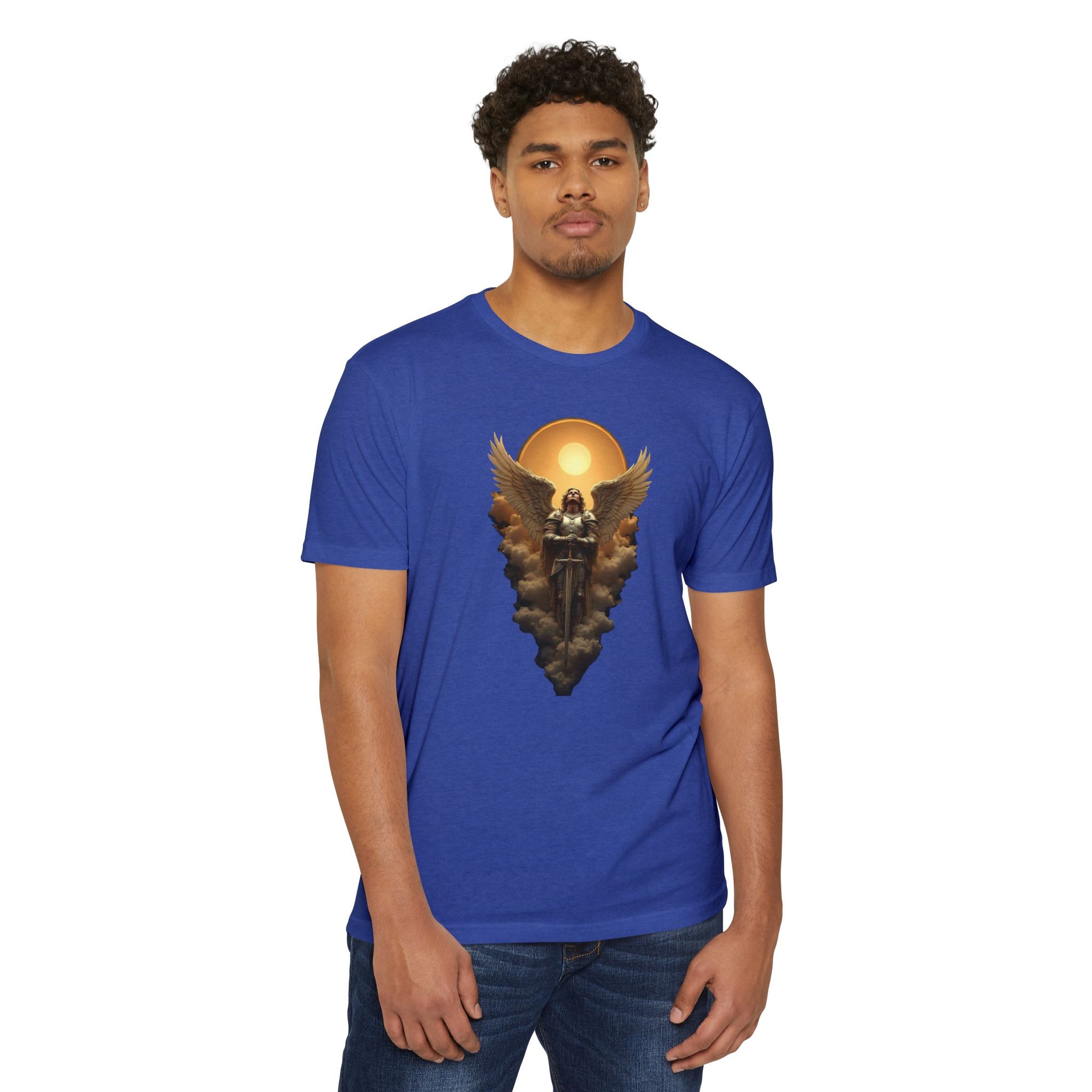 Celestial Warrior Saint Michael the Archangel T-Shirt