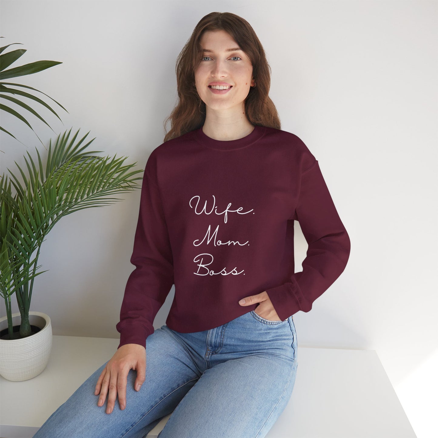 Wife Mom Boss Sweatshirt - Mother's Day Gift