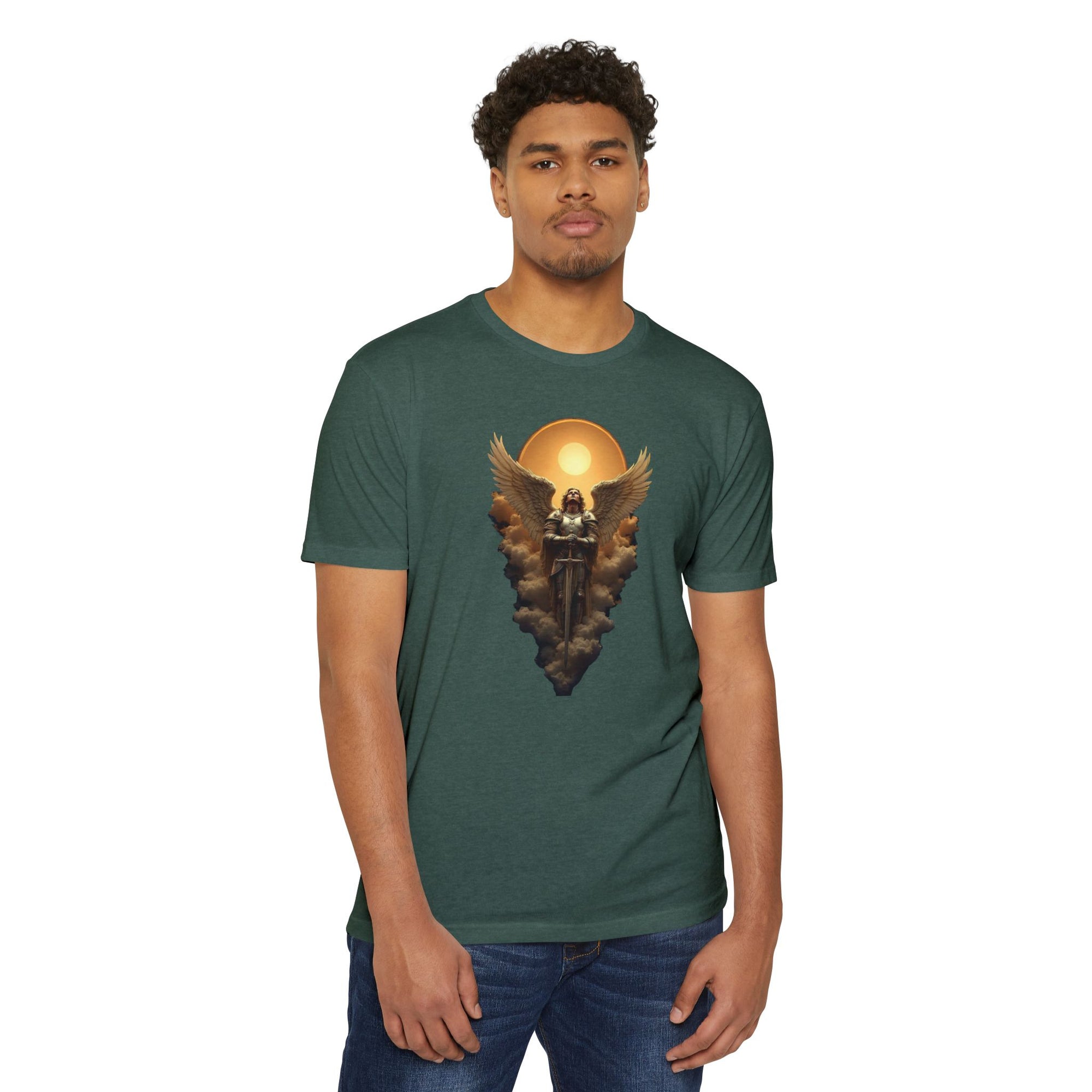 Celestial Warrior Saint Michael the Archangel T-Shirt