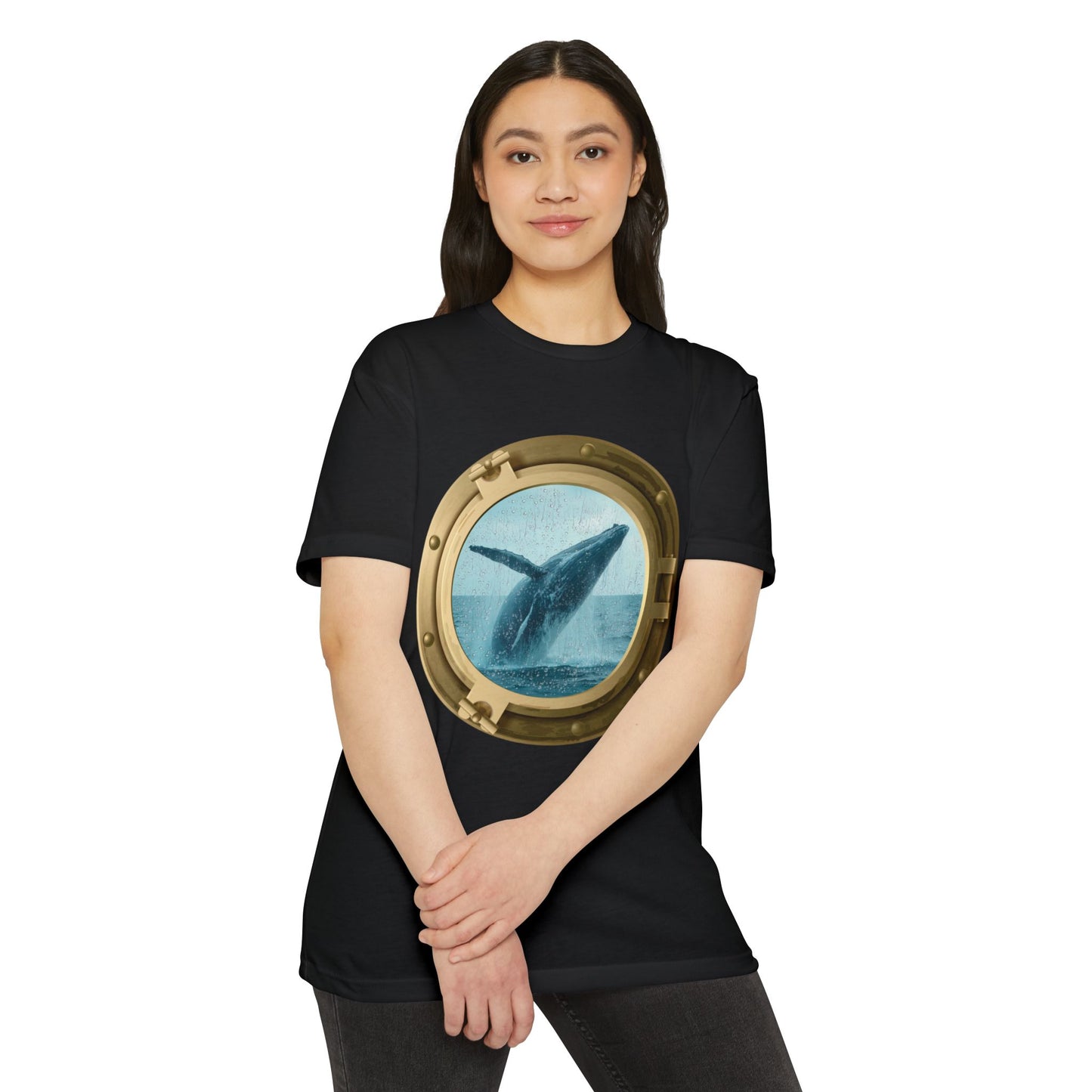 Whale Breaching T-Shirt – Minimal Ocean Design for Nature Lovers