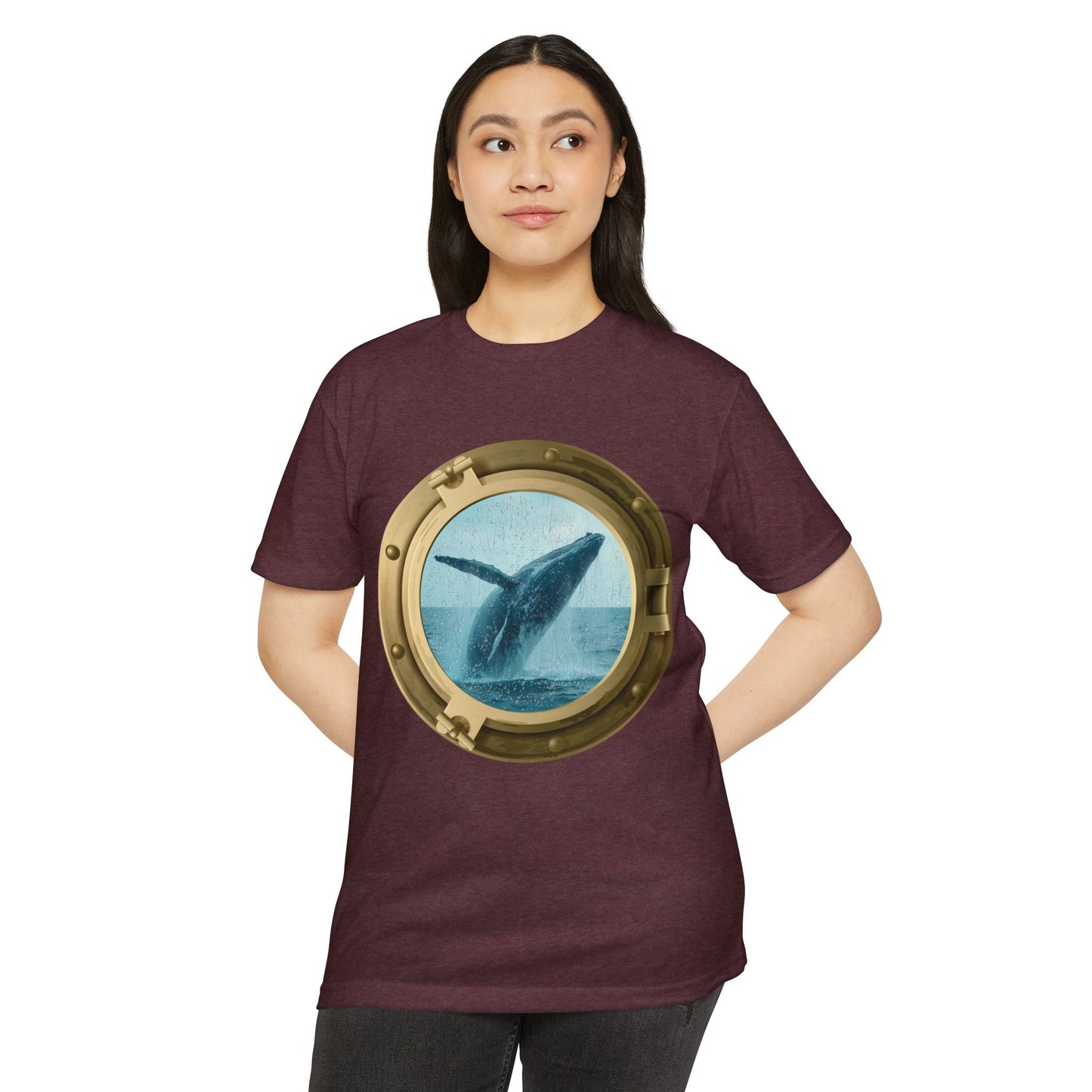 Whale Breaching T-Shirt – Minimal Ocean Design for Nature Lovers