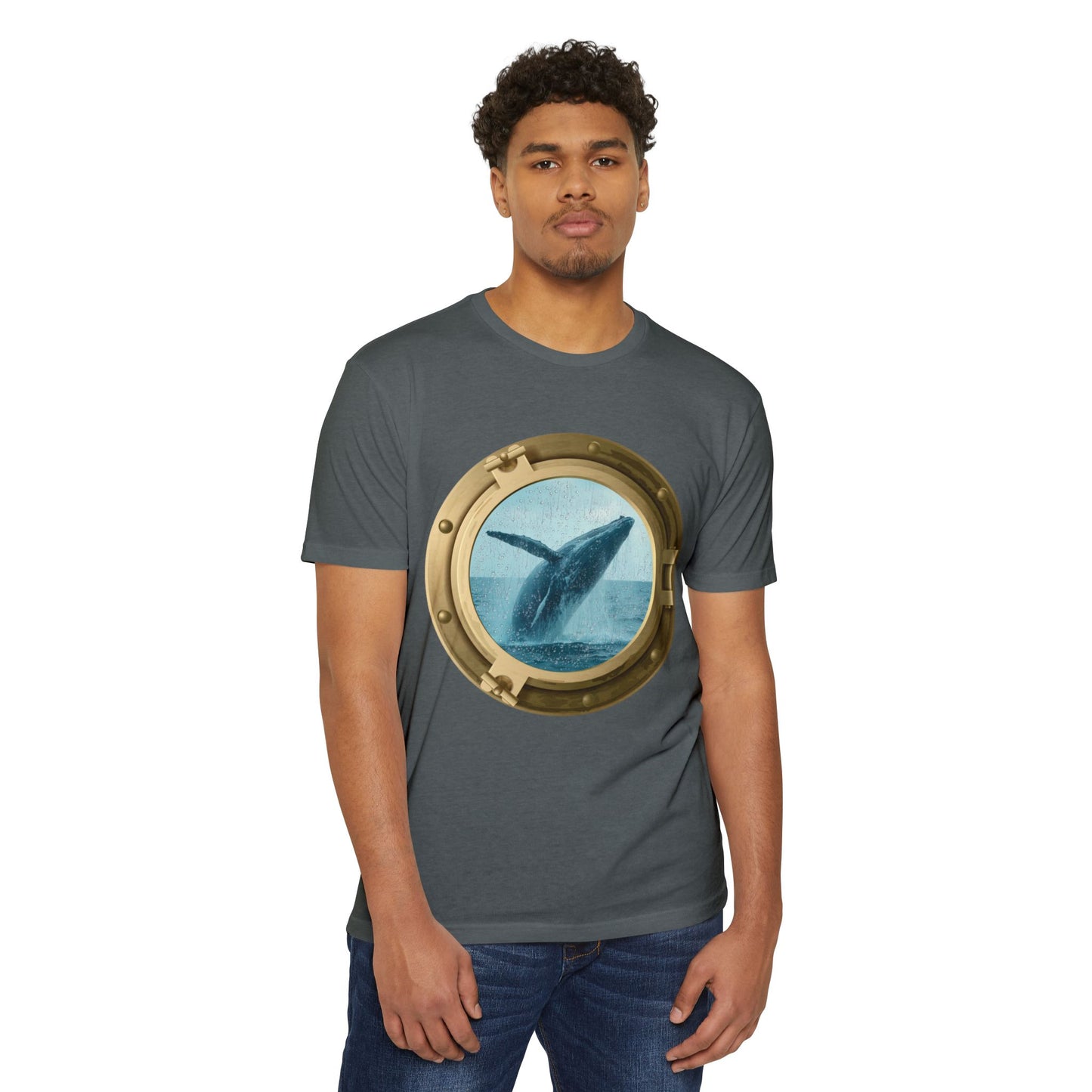 Whale Breaching T-Shirt – Minimal Ocean Design for Nature Lovers