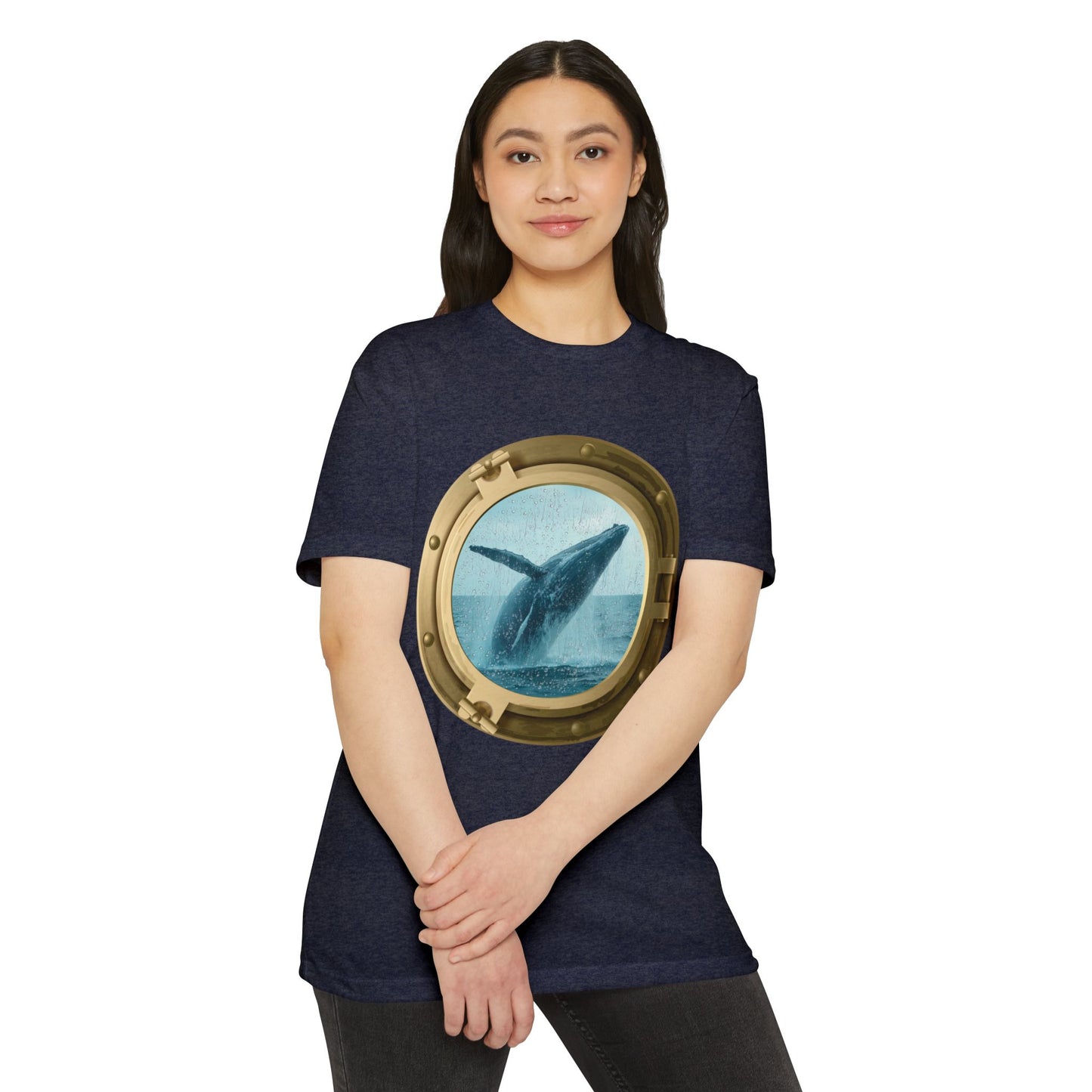 Whale Breaching T-Shirt – Minimal Ocean Design for Nature Lovers