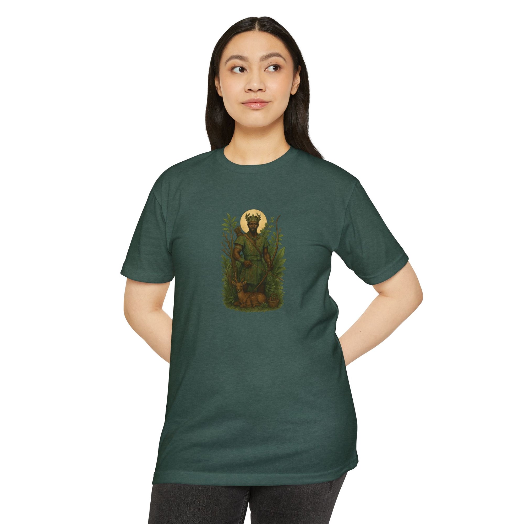 The Forest Spirit - Oshosi Orisha African Spirituality T-shirt