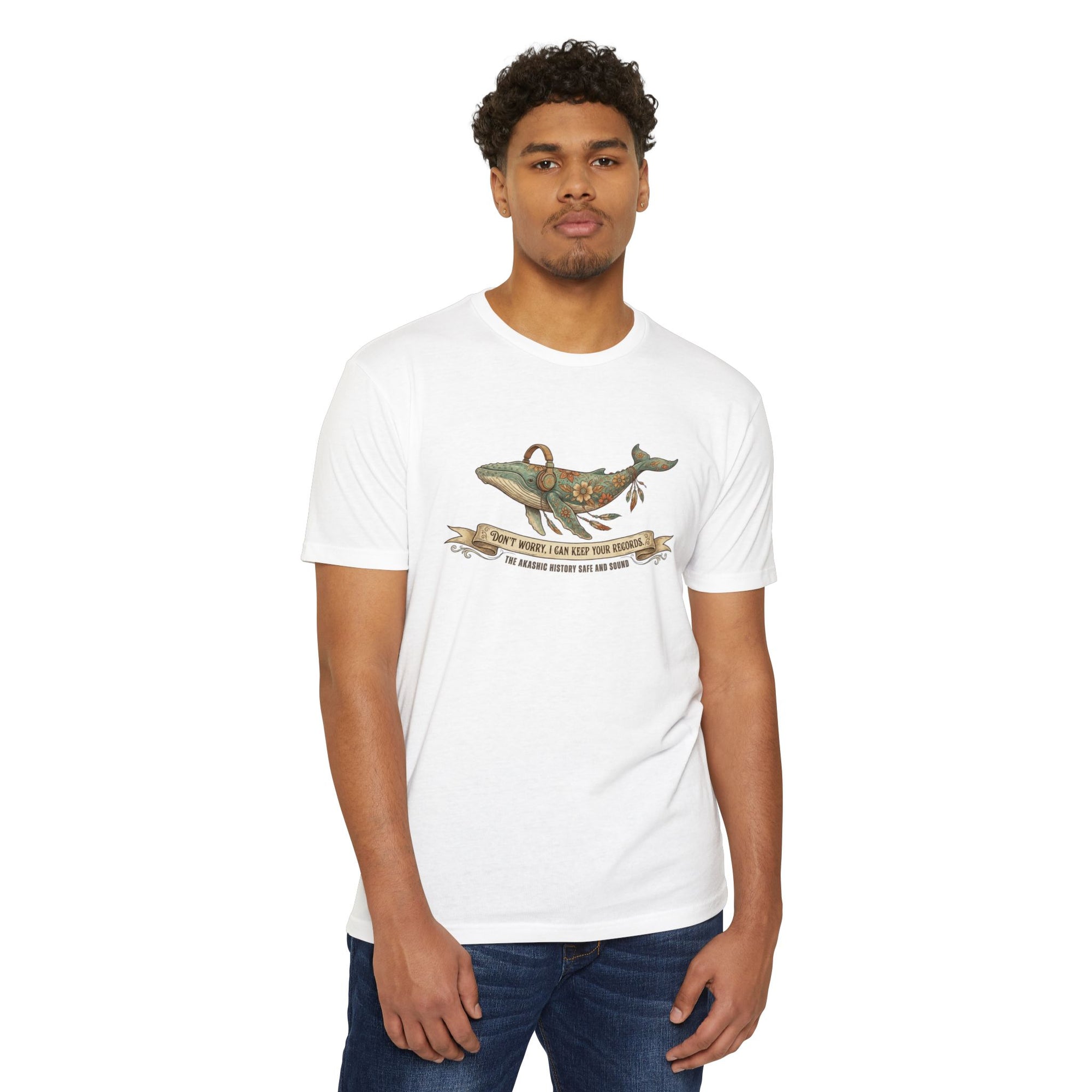 Mystical Whale Shirt, The Akashic Record Keeper, Vintage Boho Animal and Ocean Lover Tee