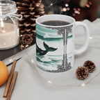 Whale Ceramic Mug - Summer Decoration - Father's Day Gift Idea