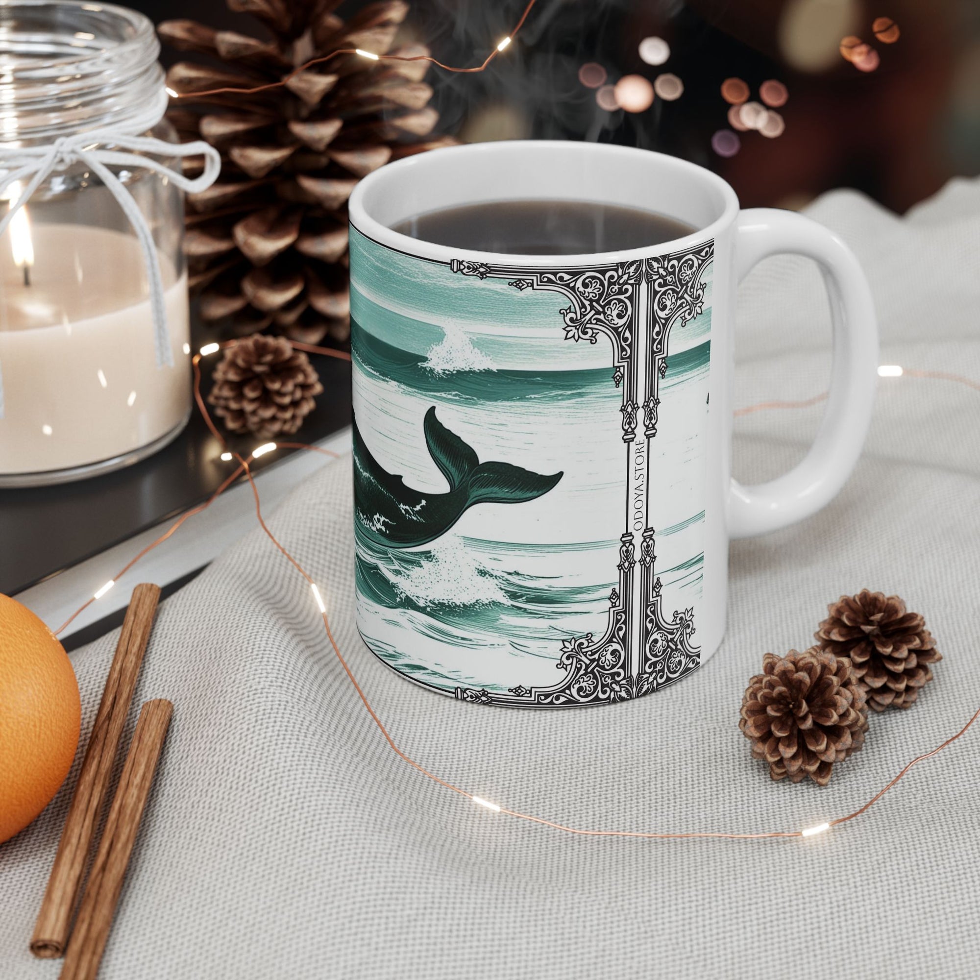 Whale Ceramic Mug - Summer Decoration - Father's Day Gift Idea