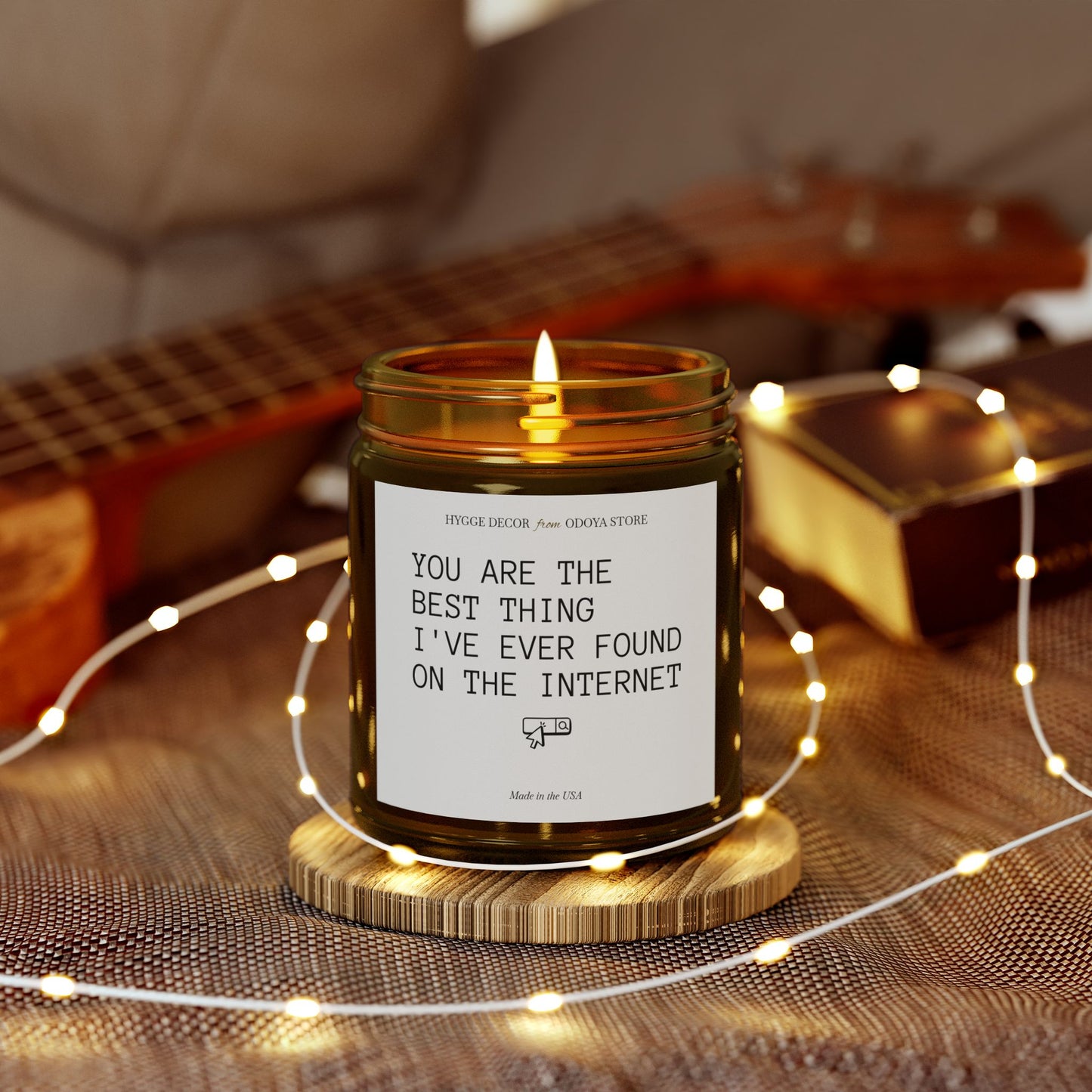 Romantic Scented Candle – ‘Best Thing On the Internet’ – Coconut Apricot Wax