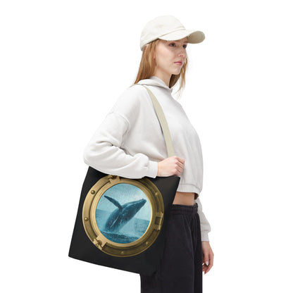 Whale Breaching Tote Bag