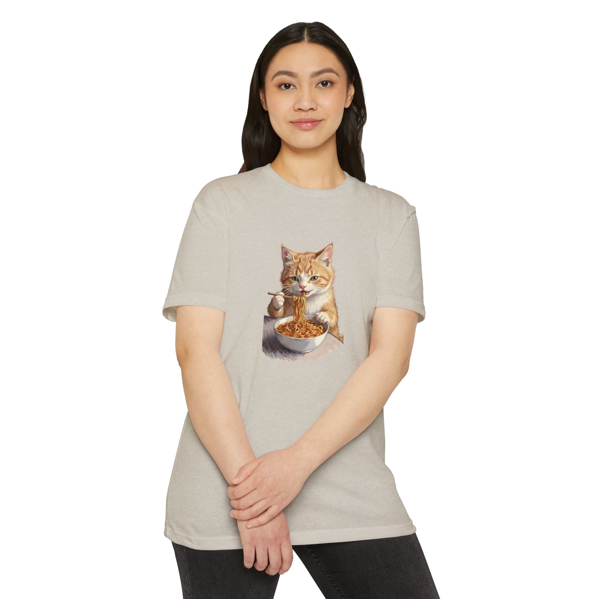 Alien Cat Noodle T-Shirt – Retro Ramen