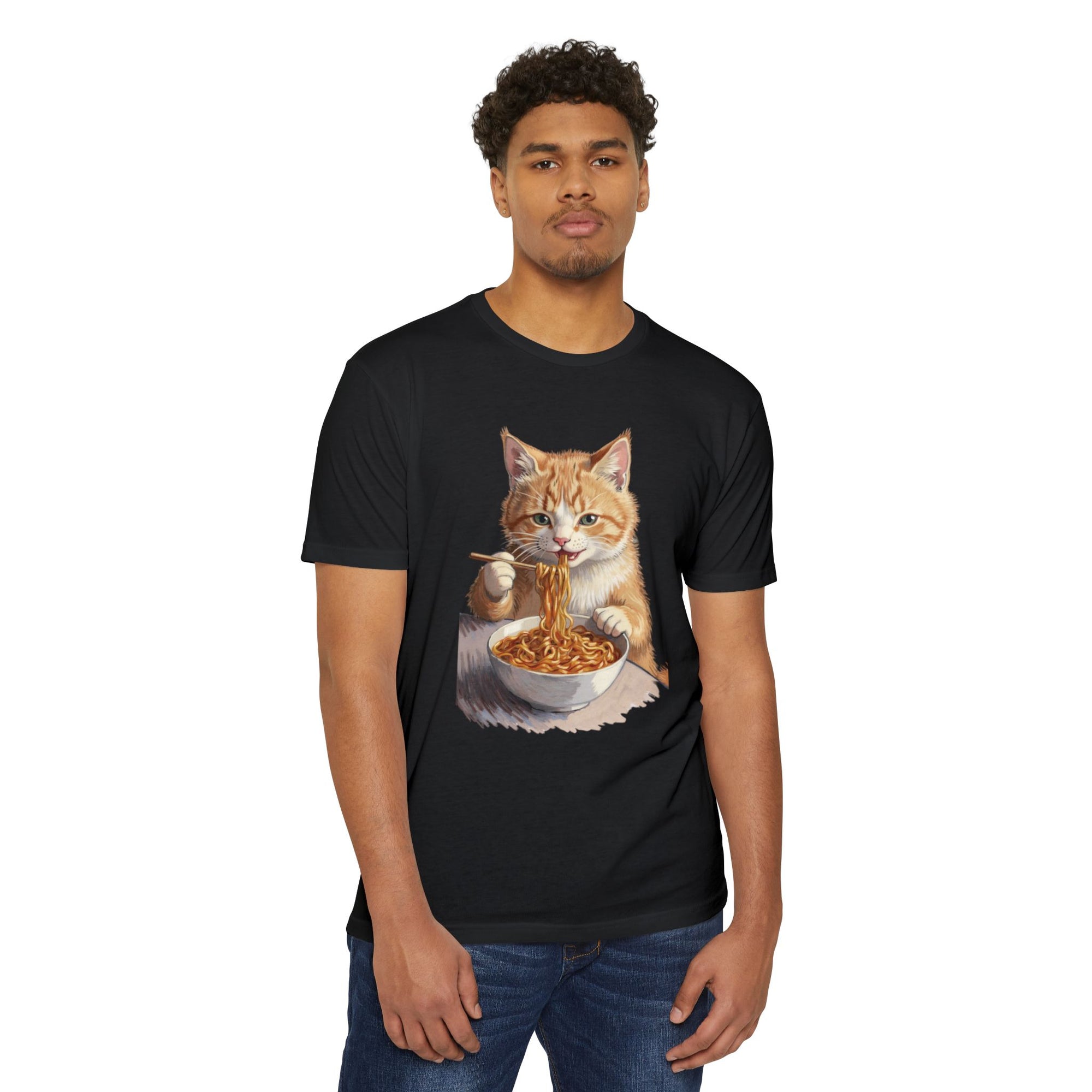 Noodle Cat T-Shirt – Retro Ramen