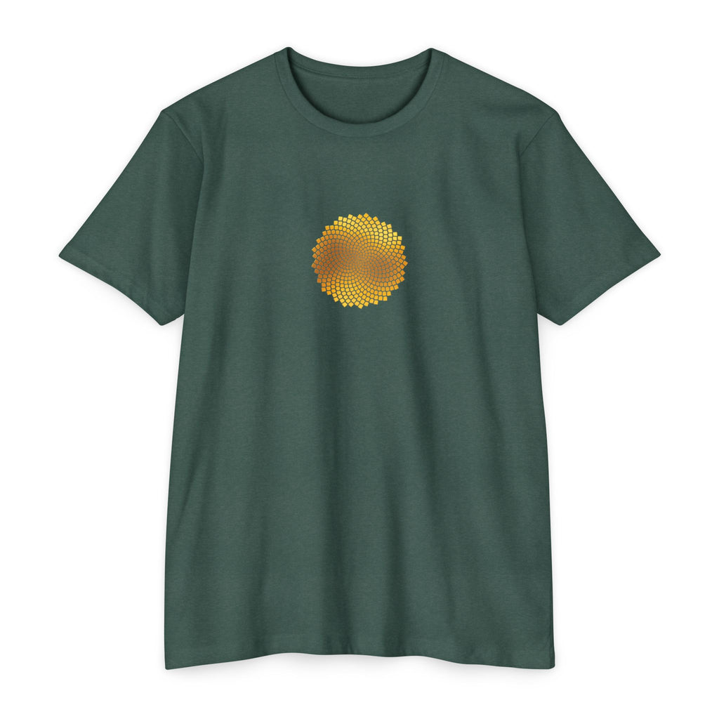 Sunflower Seeds Fibonacci Spirals T-Shirt