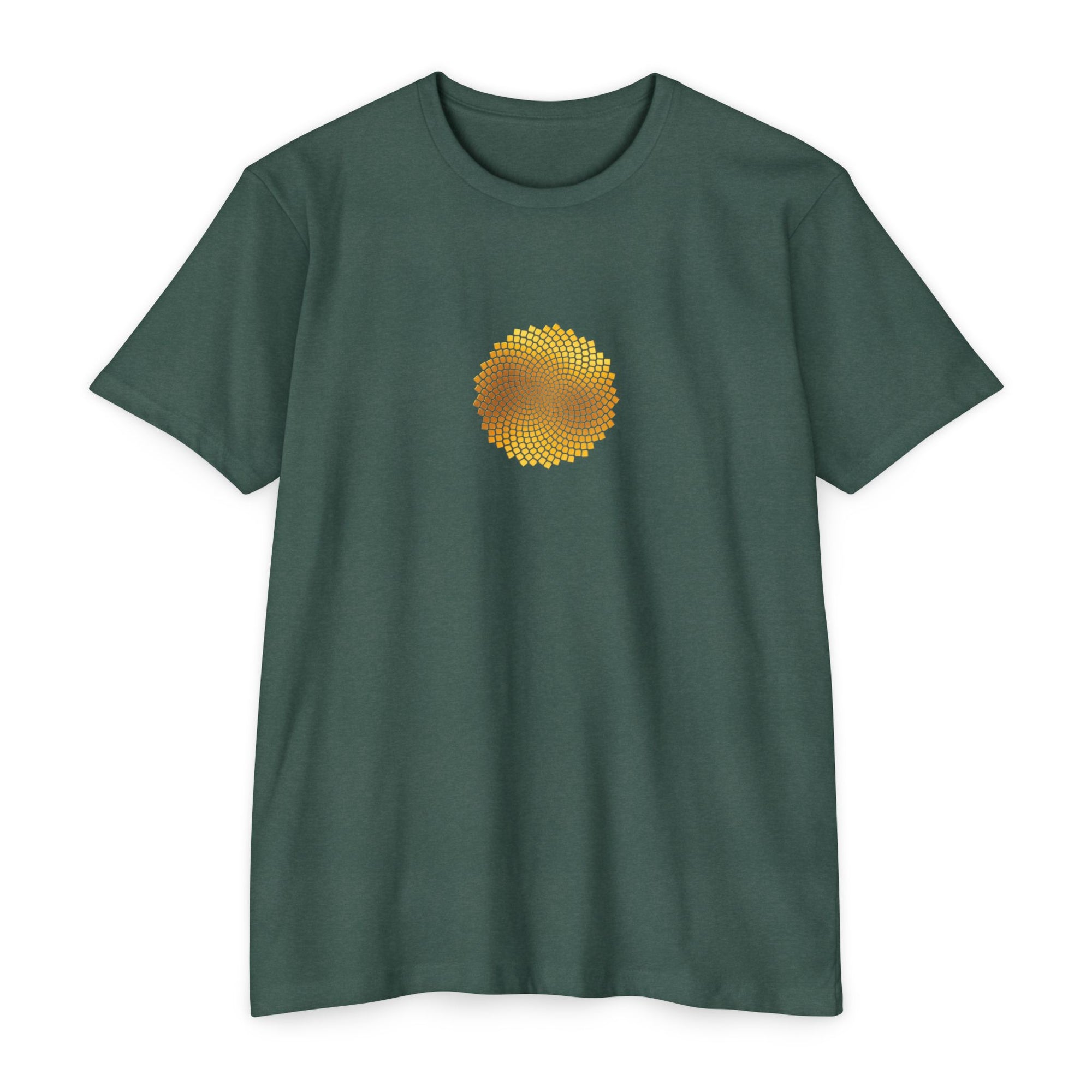 Sunflower Seeds Fibonacci Spirals T-Shirt