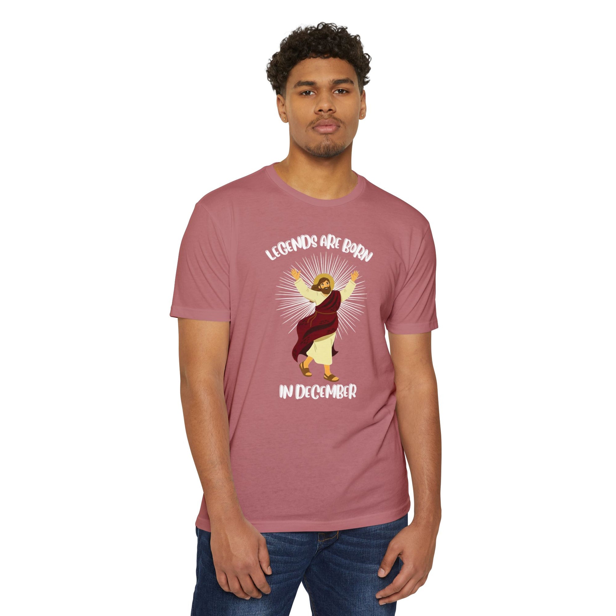 Legends Are Born in December - Birthday & Christmas Tee - Funny Jesus T-Shirt