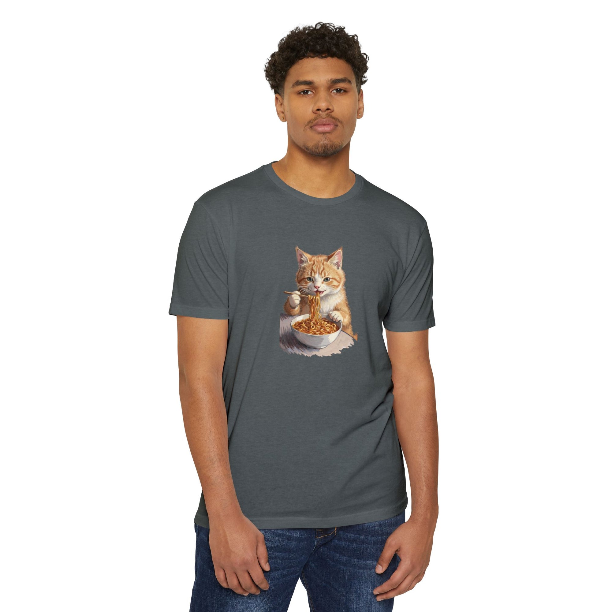 Alien Cat Noodle T-Shirt – Retro Ramen