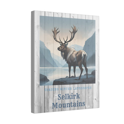 Canvas Print - Selkirk Mountains Winter Landscape (Multi-Size)