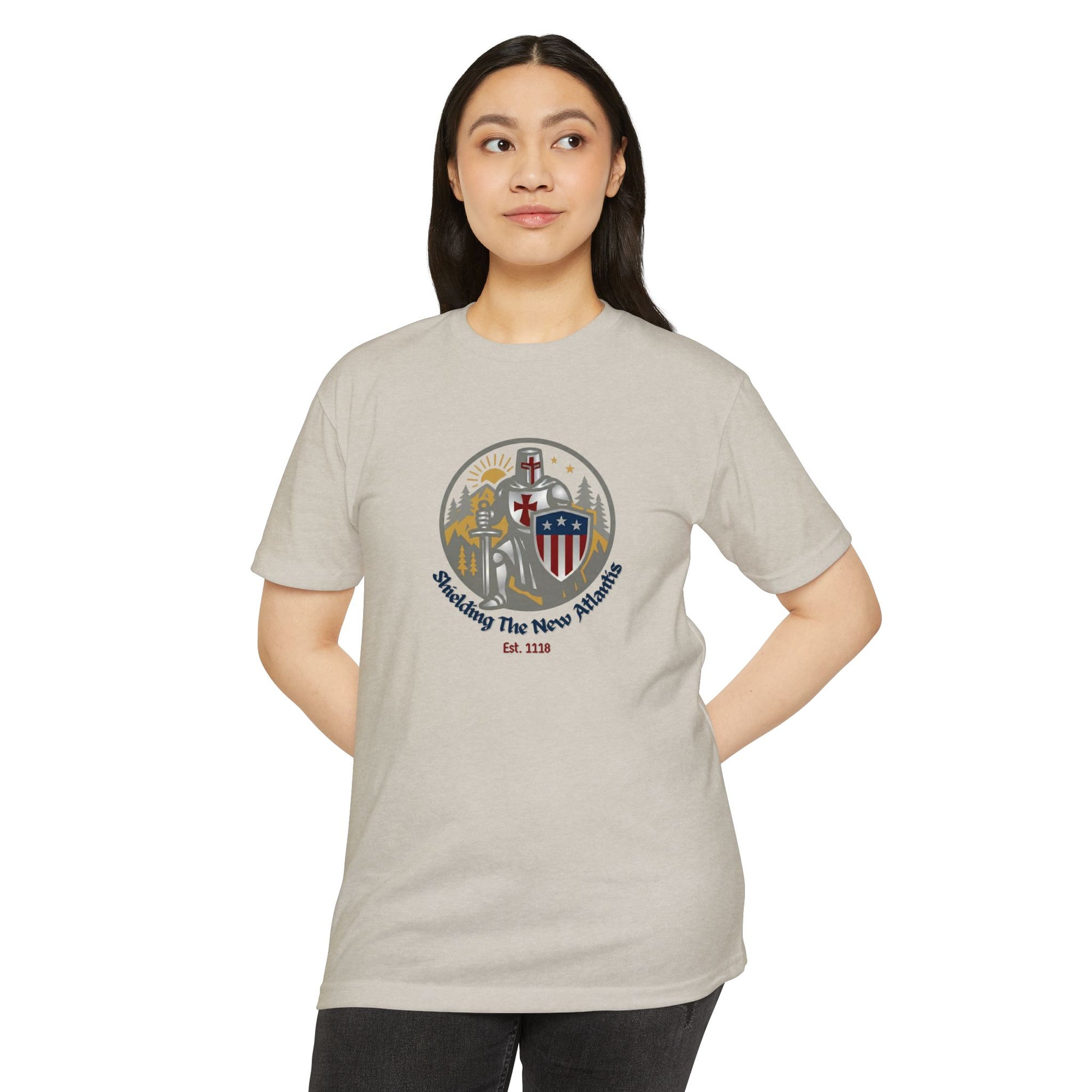 Shielding Templars T-Shirt - Guardians of New Atlantis