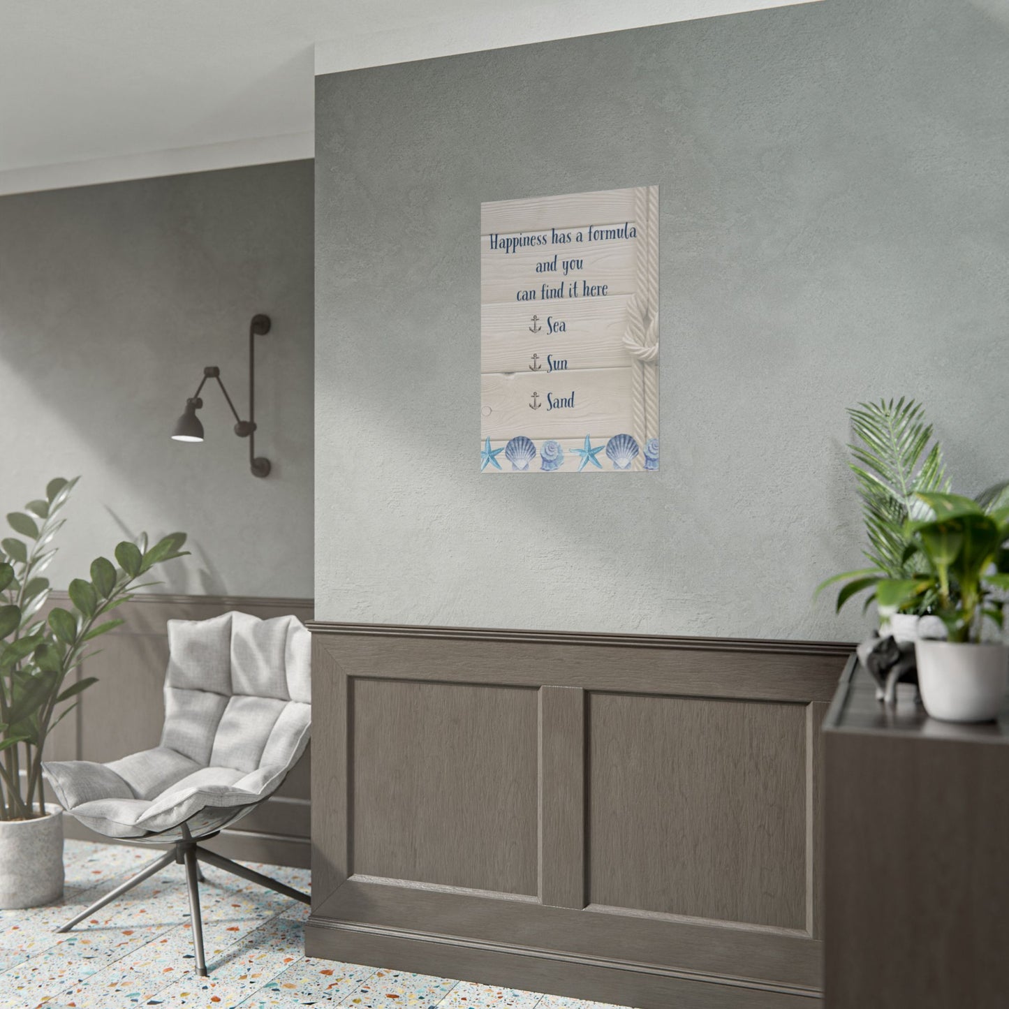 Beach House Decor Happiness Formula - Father's Day Gifts