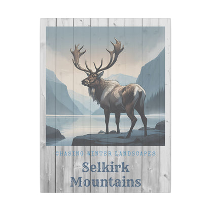 Canvas Print - Selkirk Mountains Winter Landscape (Multi-Size)