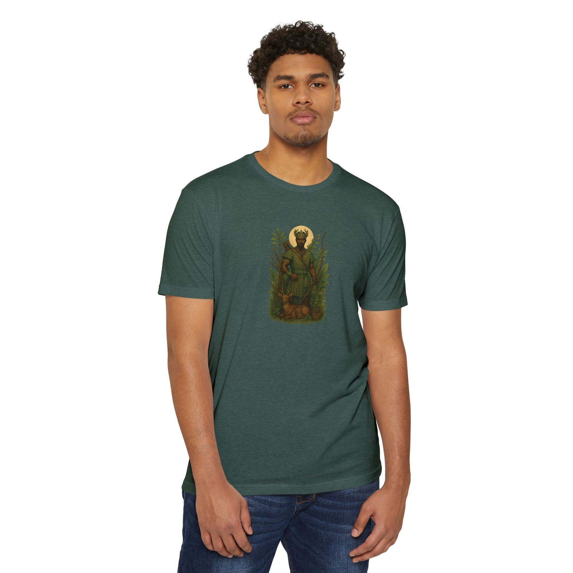 The Forest Spirit - Oshosi Orisha African Spirituality T-shirt