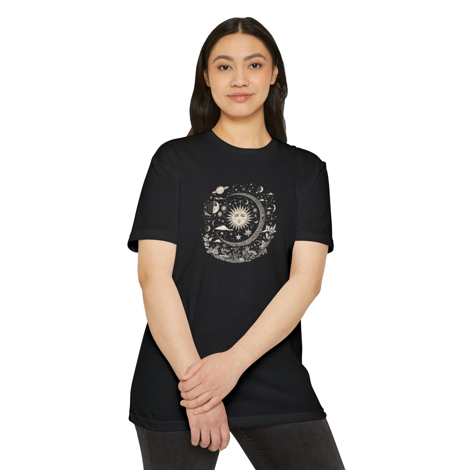 Mystic Sun & Moon Celestial Astrology T-Shirt
