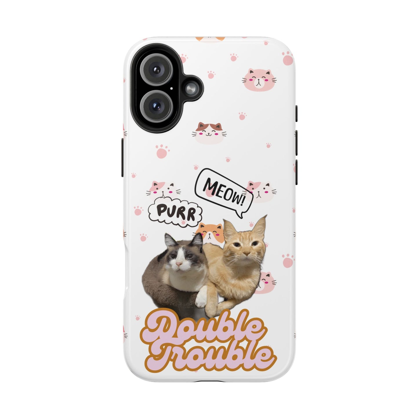 Phone Cases - Cat lovers - White Design