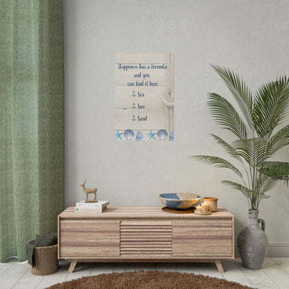 Beach House Decor Happiness Formula - Father's Day Gifts