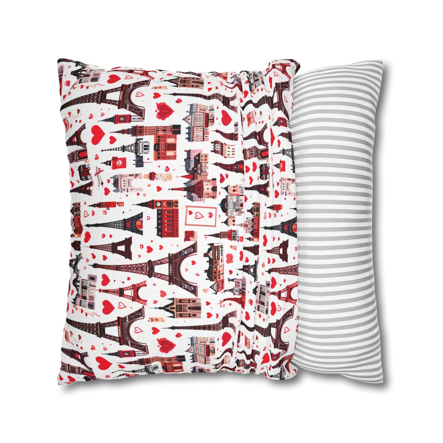 Paris Style Pillowcase  - Red Romance