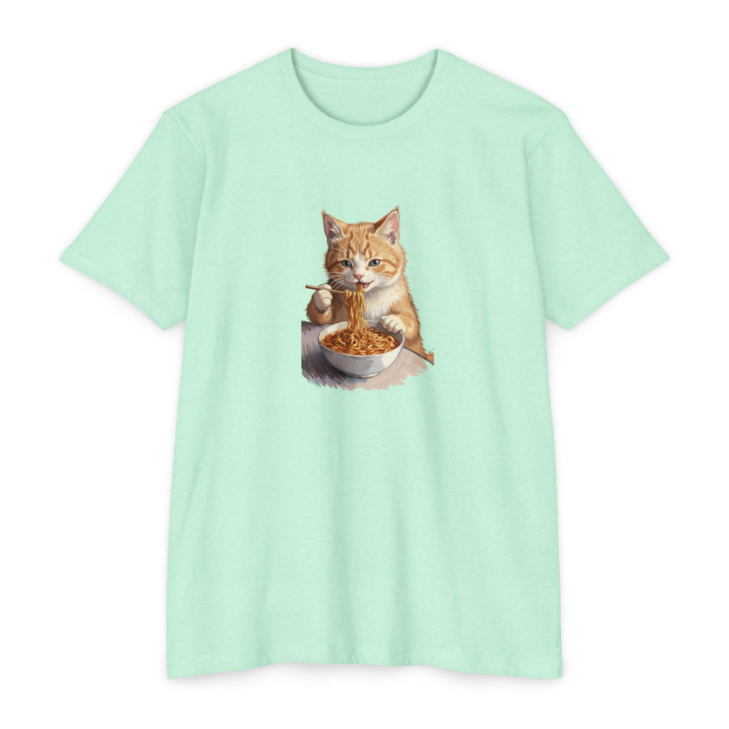 Alien Cat Noodle T-Shirt – Retro Ramen