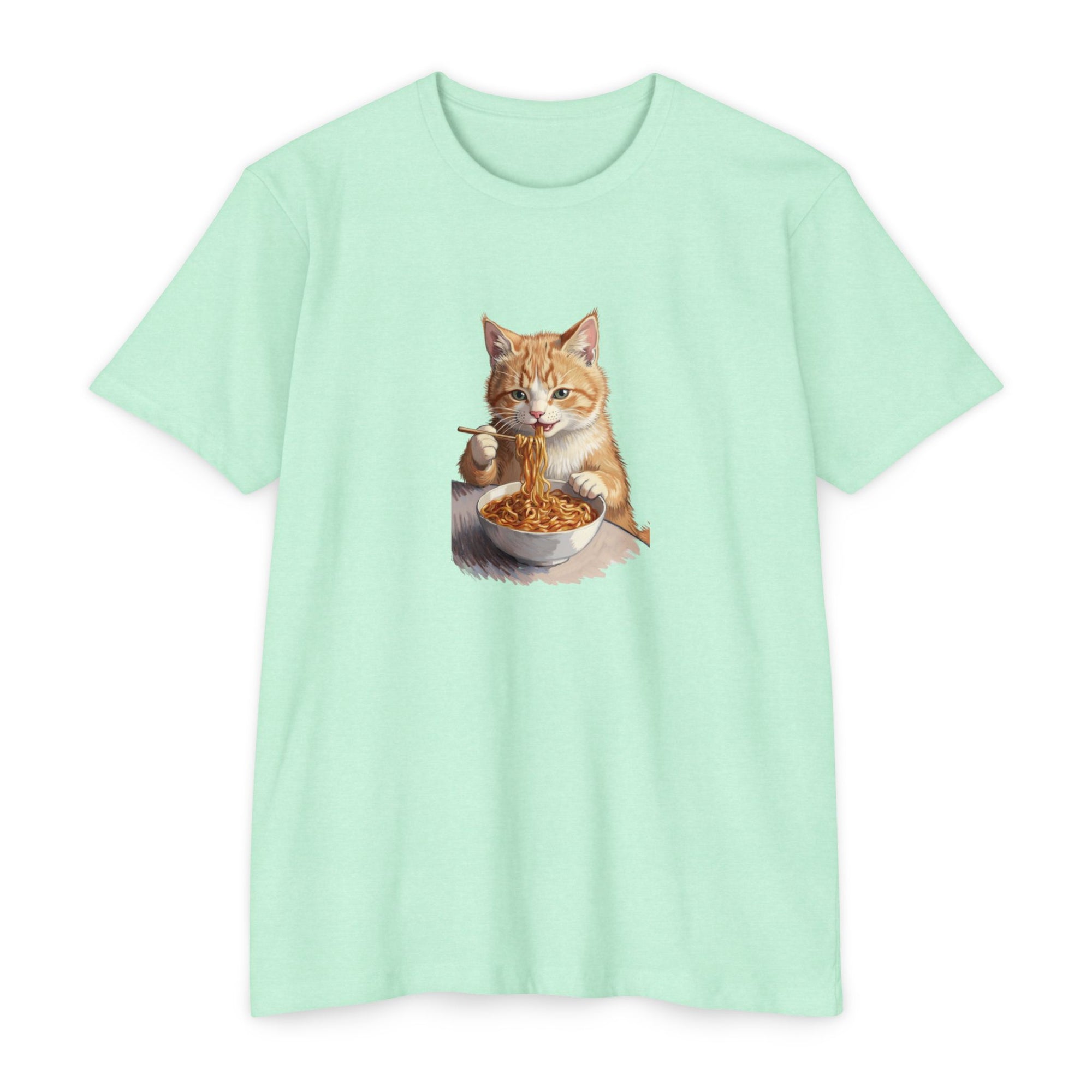 Alien Cat Noodle T-Shirt – Retro Ramen