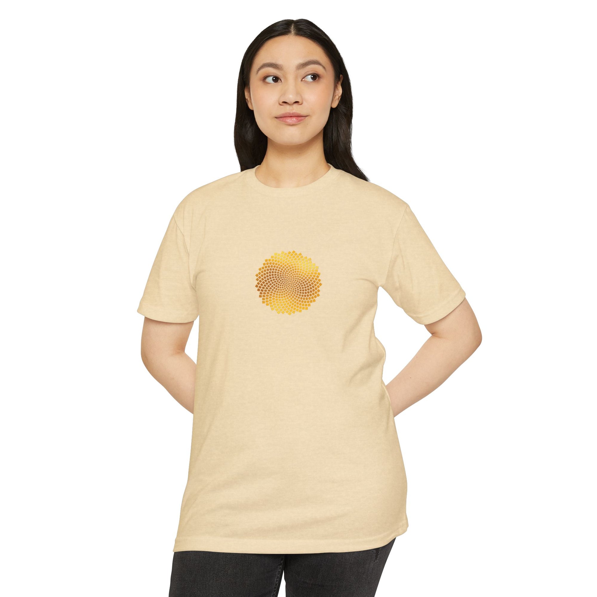 Sunflower Seeds Fibonacci Spirals T-Shirt