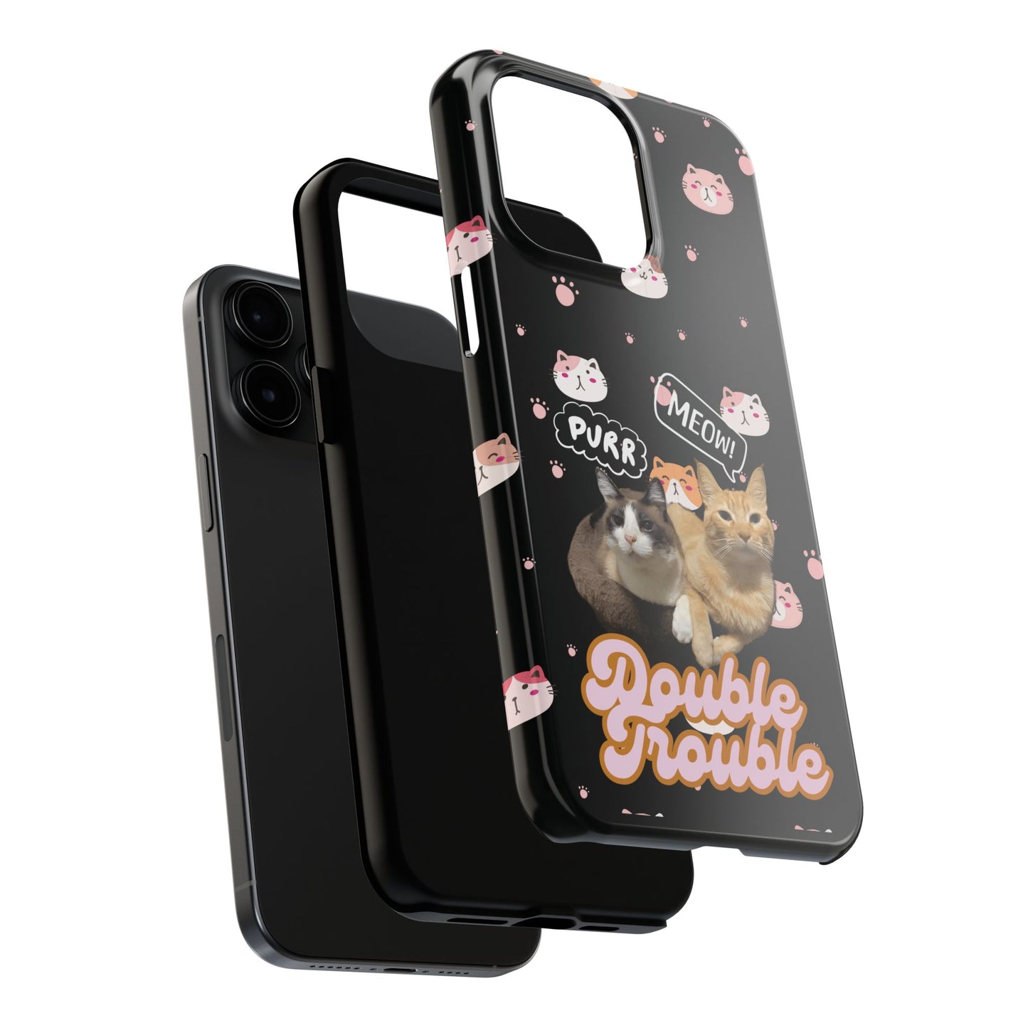 Phone Cases - Cat lovers - Black Design