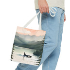 Orca and Sunset Beach Tote Bag