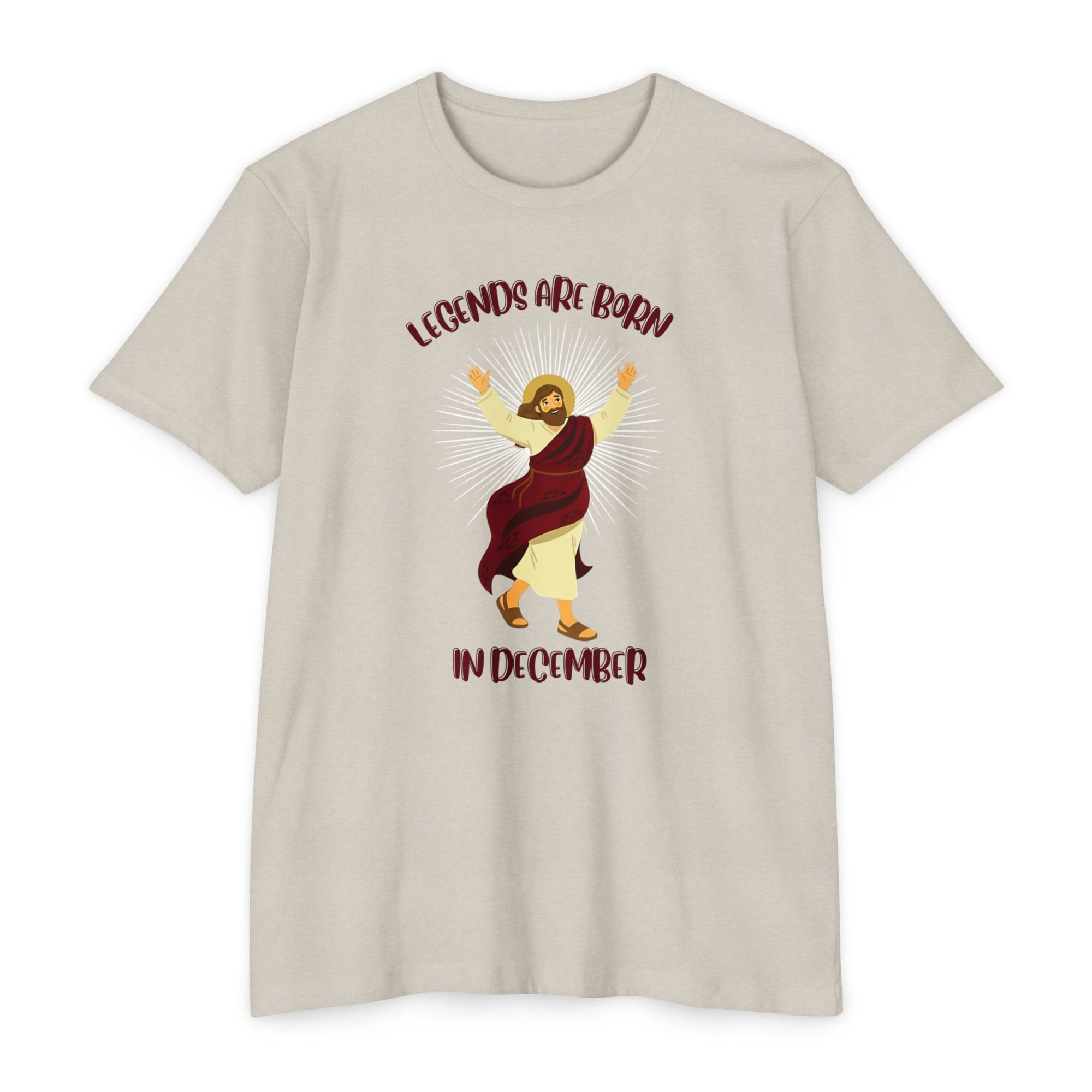 Legends Are Born in December - Birthday & Christmas Tee - Funny Jesus T-Shirt