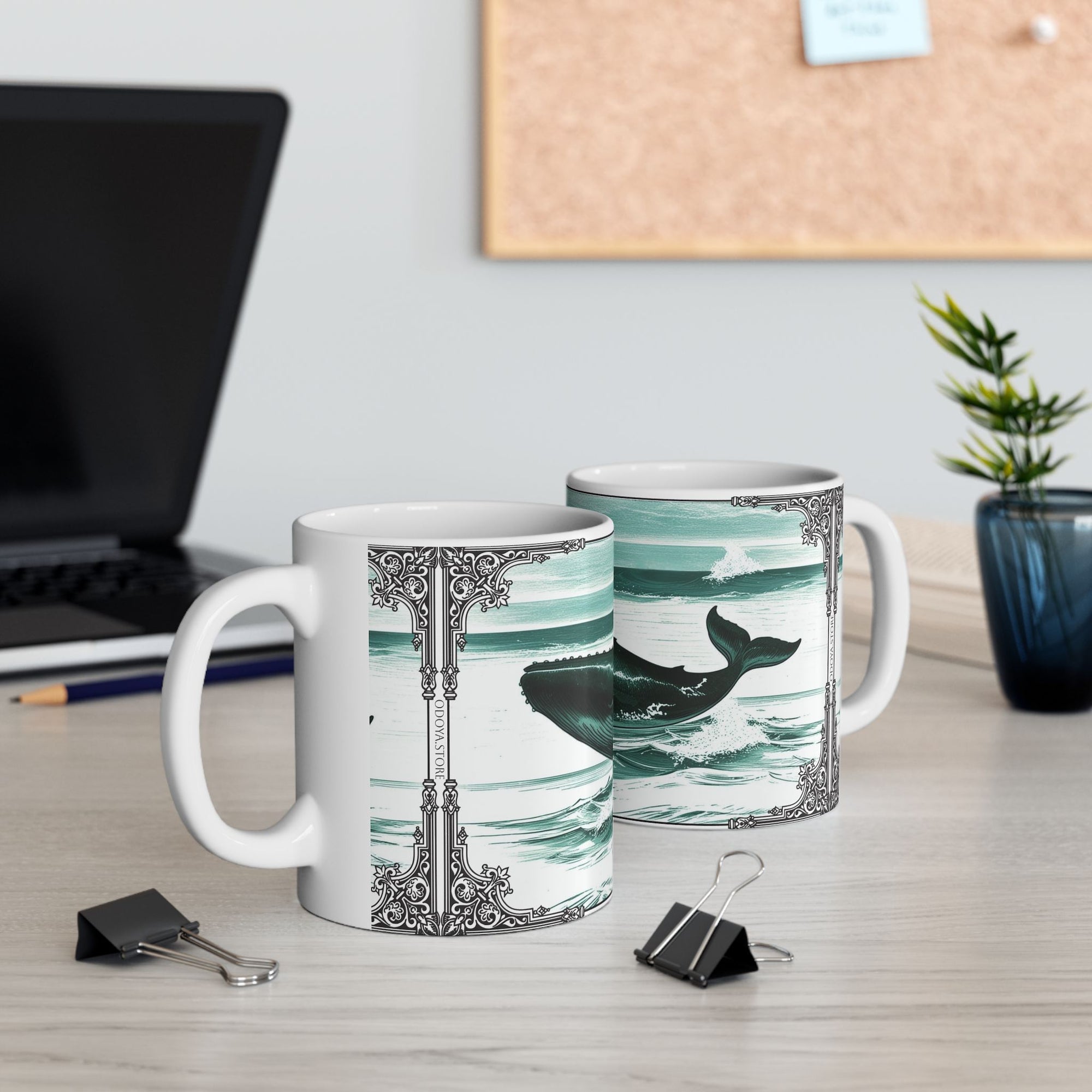 Whale Ceramic Mug - Summer Decoration - Father's Day Gift Idea